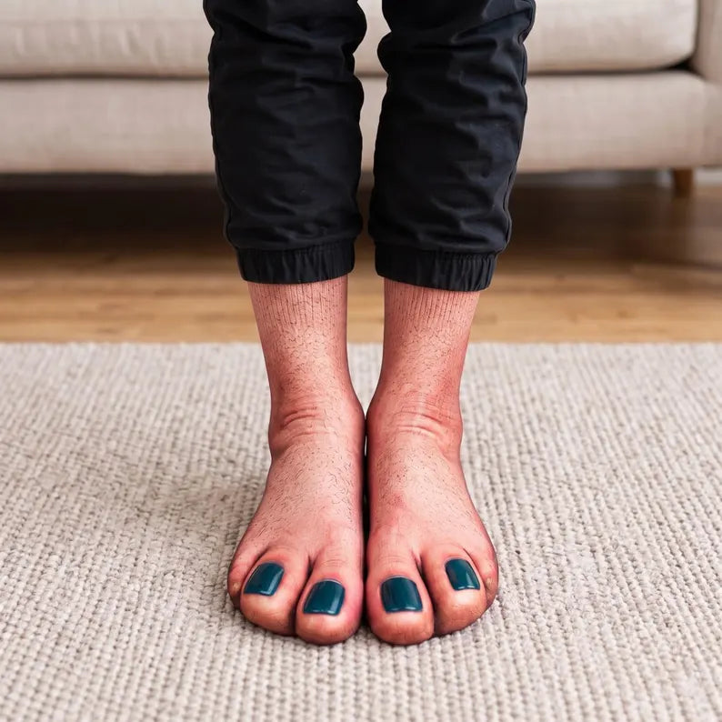 Funny Feet Illusion Crew Socks – Big Toe & Barefoot Prints
