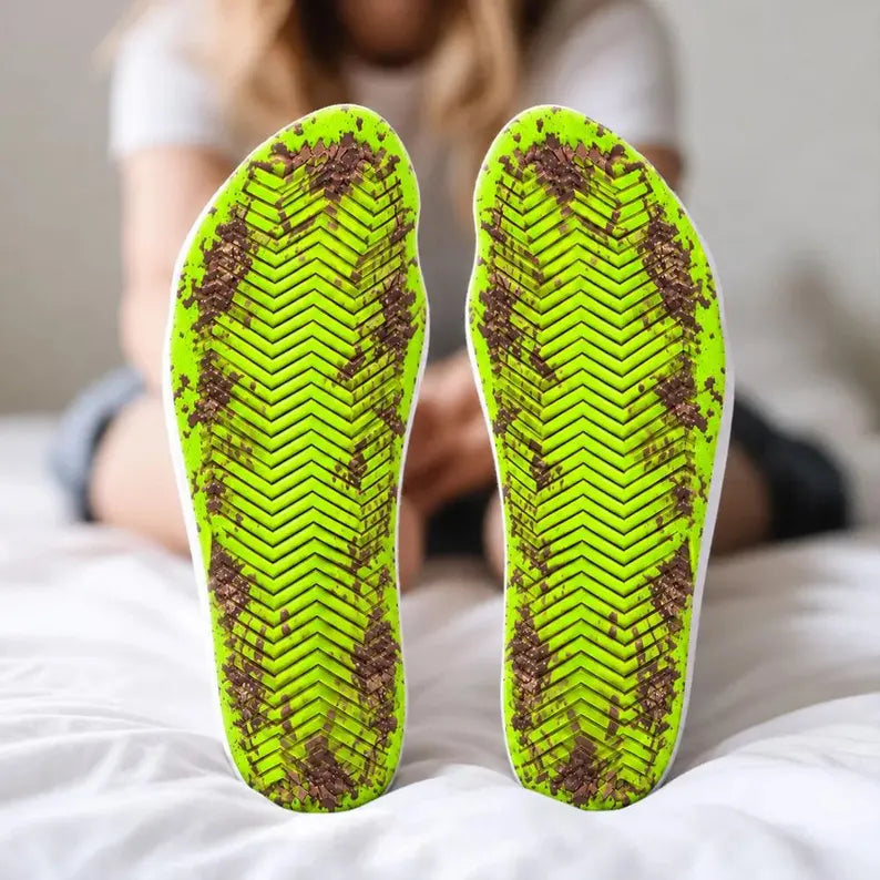Funny Crew Socks – Hairy Legs & Neon Green Flip-Flop Print